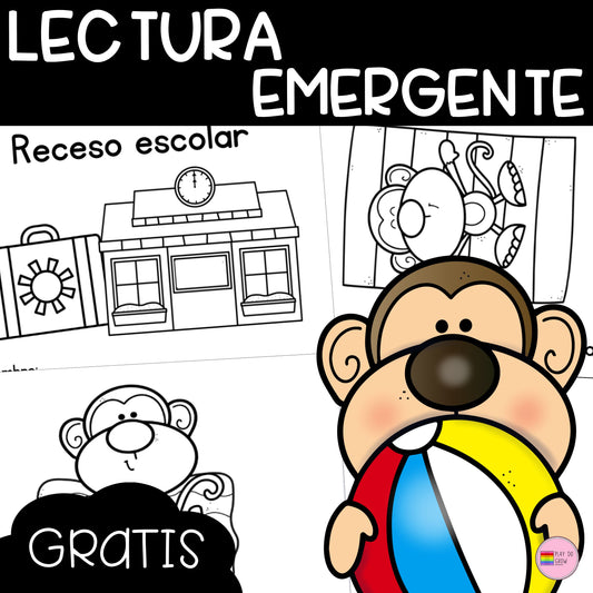GRATIS Receso Escolar Libro de lectura emergente. Preescolar y Primaria