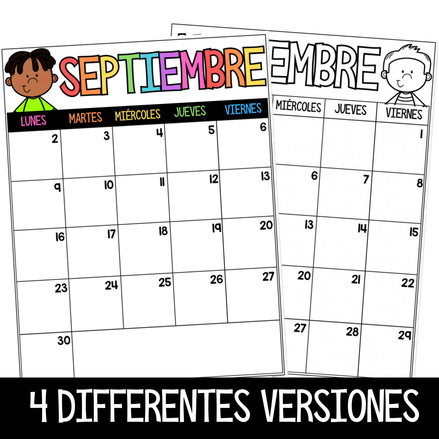 Planner Mensual para Maestros | PDF & Editable