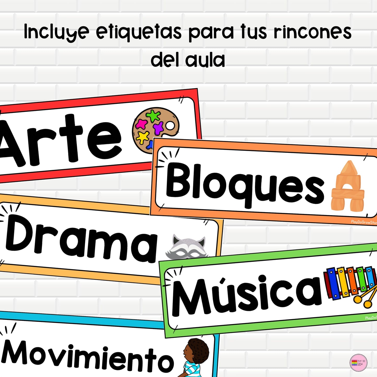 Pósters Rincones del Aula Preescolar y Primaria "Parece que juego pero..."