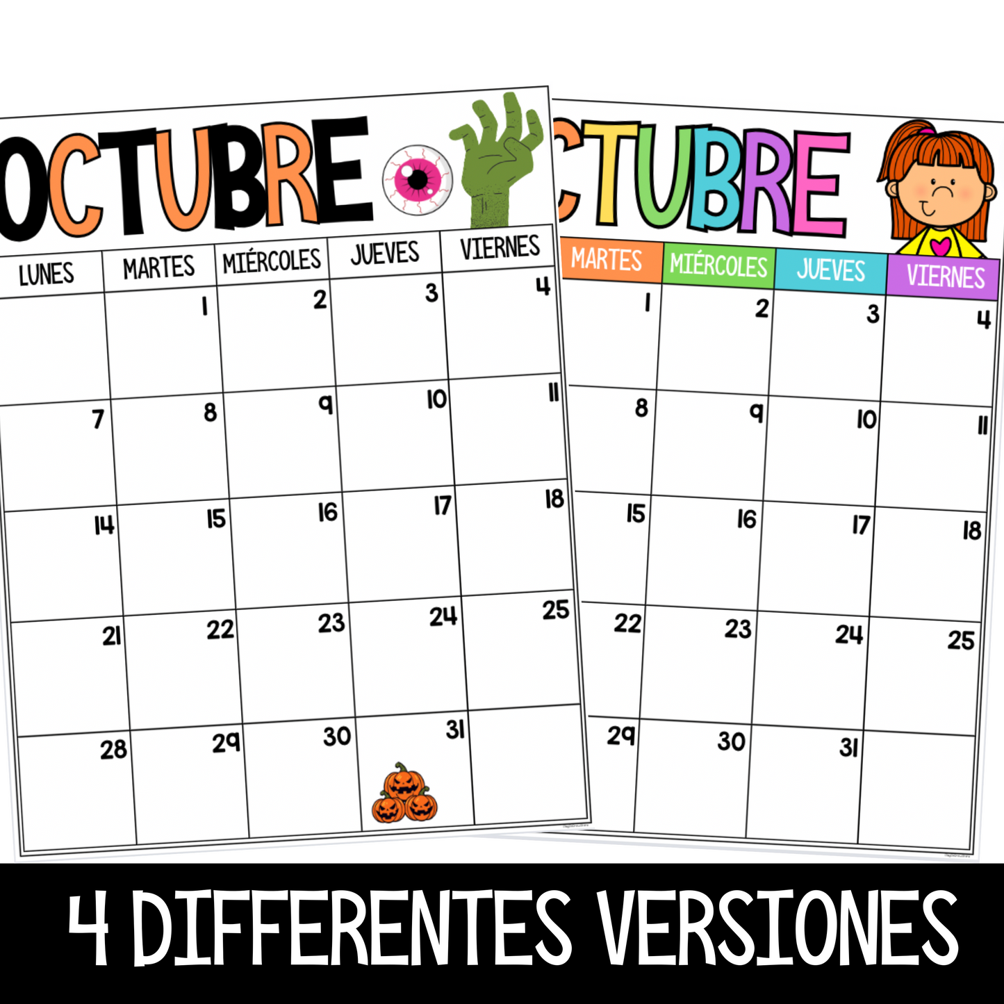 Planner Mensual para Maestros | PDF & Editable