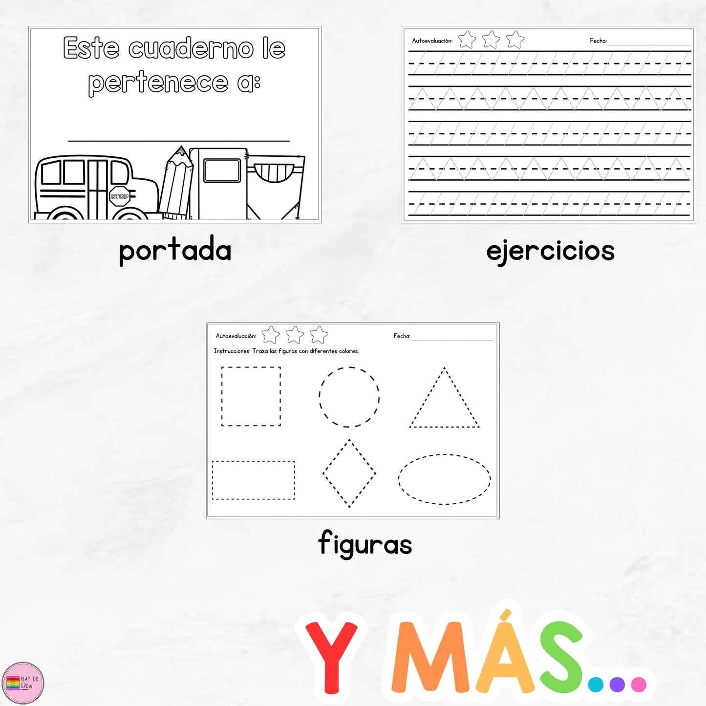 GRATIS Cuaderno de Trazo | Letras y Números. Preescolar y Primaria