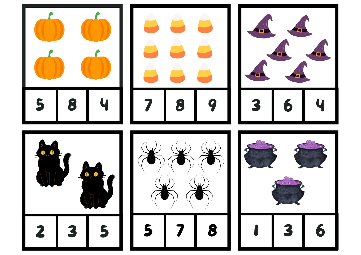 Halloween | Actividad de Conteo Números del 1-10