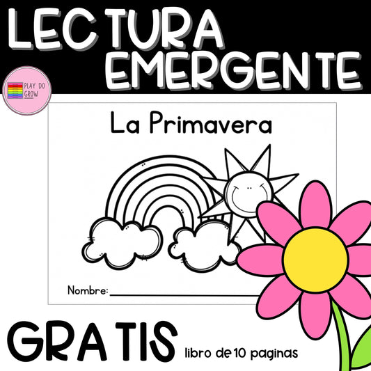 GRATIS Libro Primavera Lectura Emergente | Preescolar y Primaria