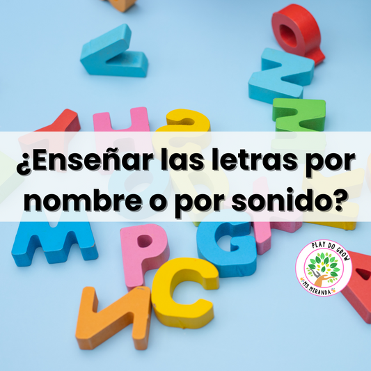 ¿Enseñar las letras por sonido o por su nombre?