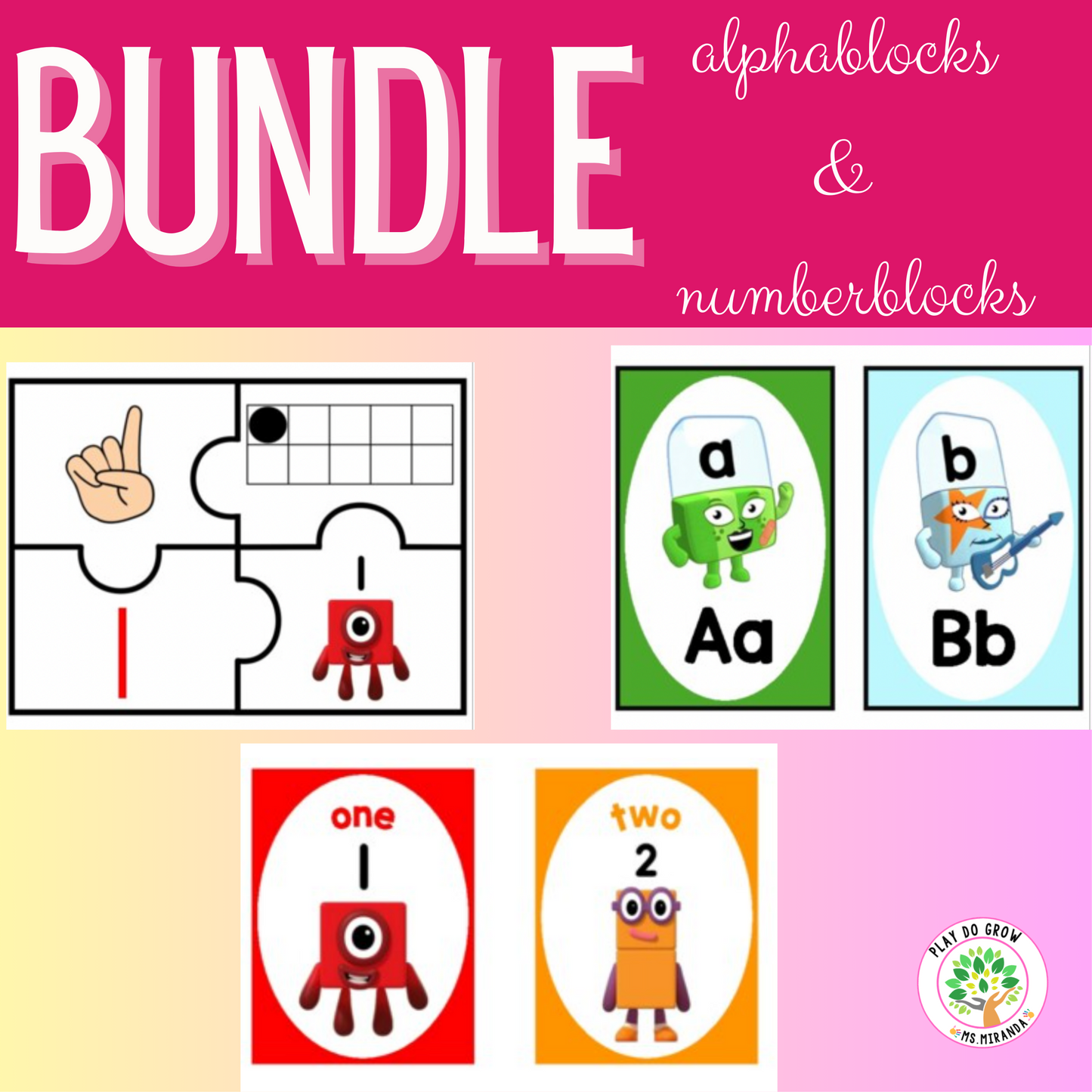 Alphablock & Numberblocks Bundle | Inspired Activities