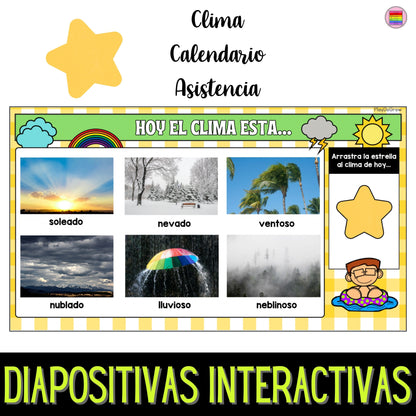 GRATIS Septiembre Diapositivas Interactivas Clase | Preescolar y Primaria