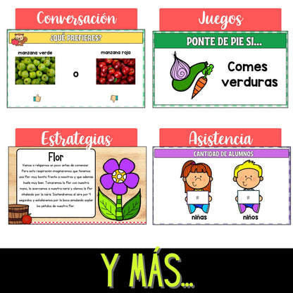 GRATIS Septiembre Diapositivas Interactivas Clase | Preescolar y Primaria