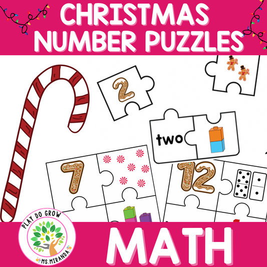 Christmas Number Puzzles 1 - 20. English Version | Math Game