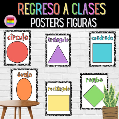 Pósters Figuras Colección Libreta | Decoración para el aula