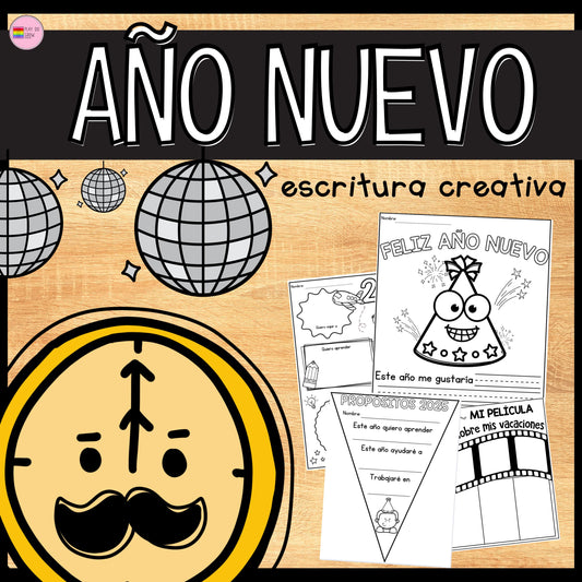 Año Nuevo Ejercicios de Escritura Creativa. Primaria