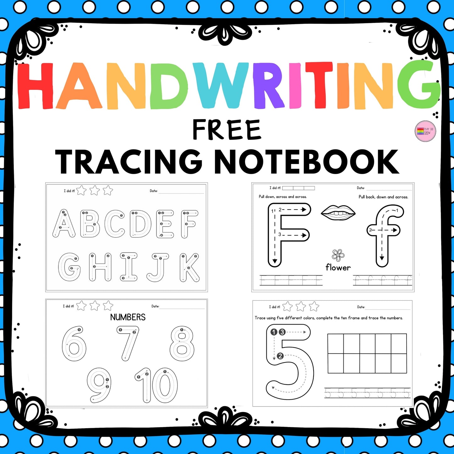 FREE Writing Practice -Alphabet Worksheets, Number Tracing & More | K&Elementary