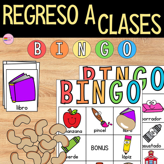 Bingo Regreso a Clases. Útiles escolares | Preescolar y Primaria Juego