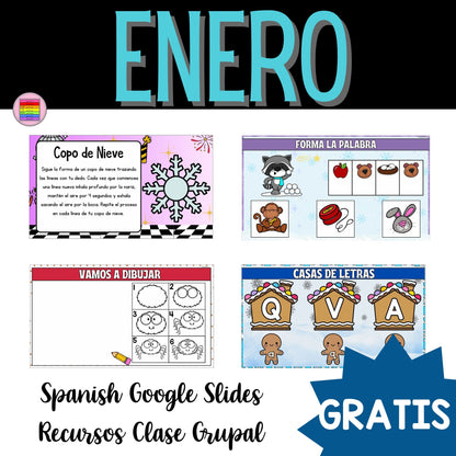 GRATIS Enero +30 Google Slides | Literatura, Matemáticas y SEL