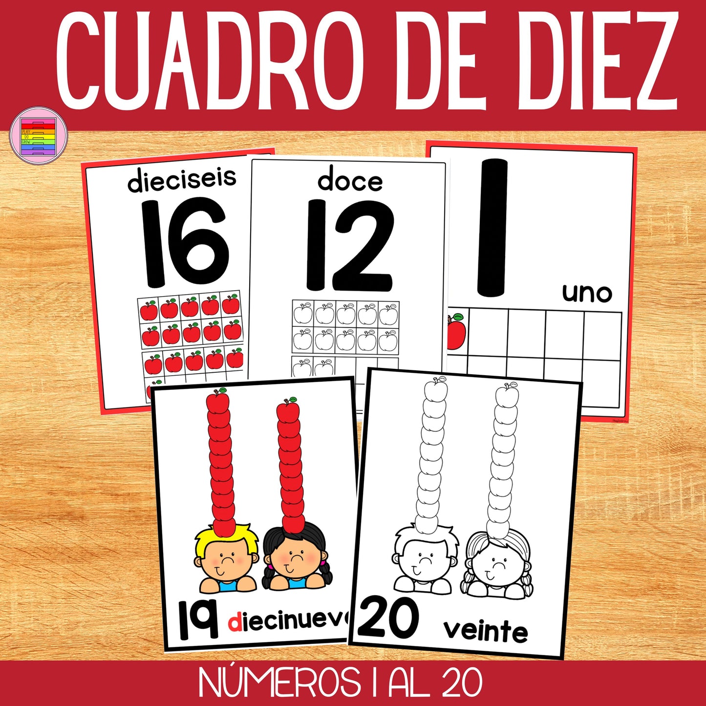 Cuadros de Diez Septiembre Temática de Manzanas Preescolar y Primaria