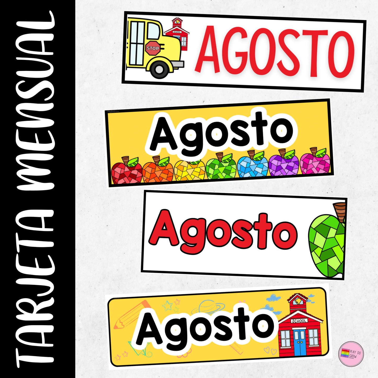 Calendario Agosto Regreso a Clases | Preescolar y Primaria. Decoración del Aula