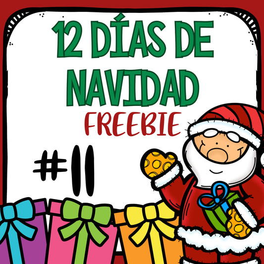 FREEBIE 11 - 12 Días de Diciembre. 12 Actividades GRATIS