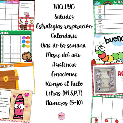 Septiembre Diapositivas Mensuales 400+ Google Slides | Preescolar y Primaria.