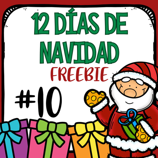 FREEBIE 10 - 12 Días de Diciembre. 12 Actividades GRATIS