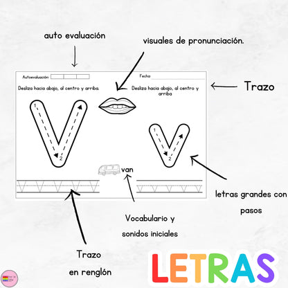 GRATIS Cuaderno de Trazo | Letras y Números. Preescolar y Primaria