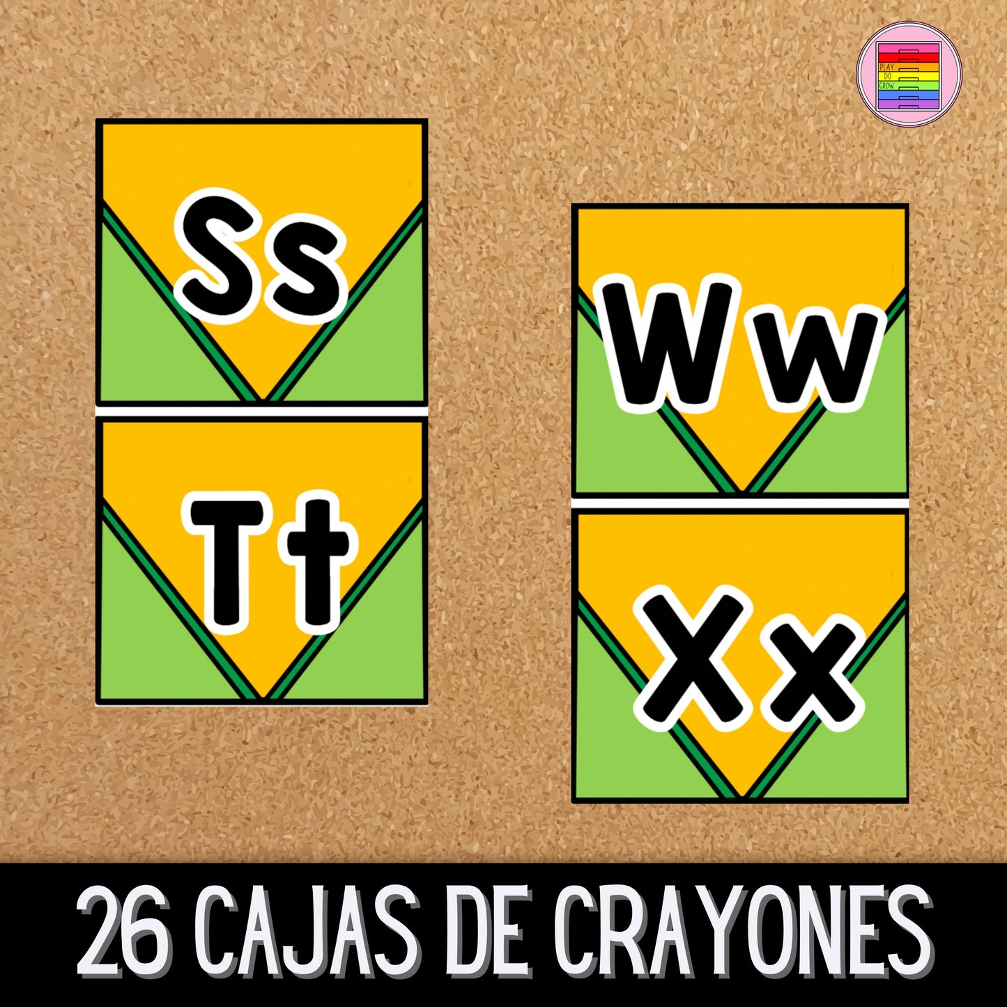 Juego de Sonidos Iniciales. Cajas de crayones. Regreso a Clases | Preescolar y Primaria