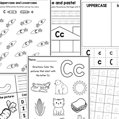 Letter of the week. Letter C | Handwriting Activities