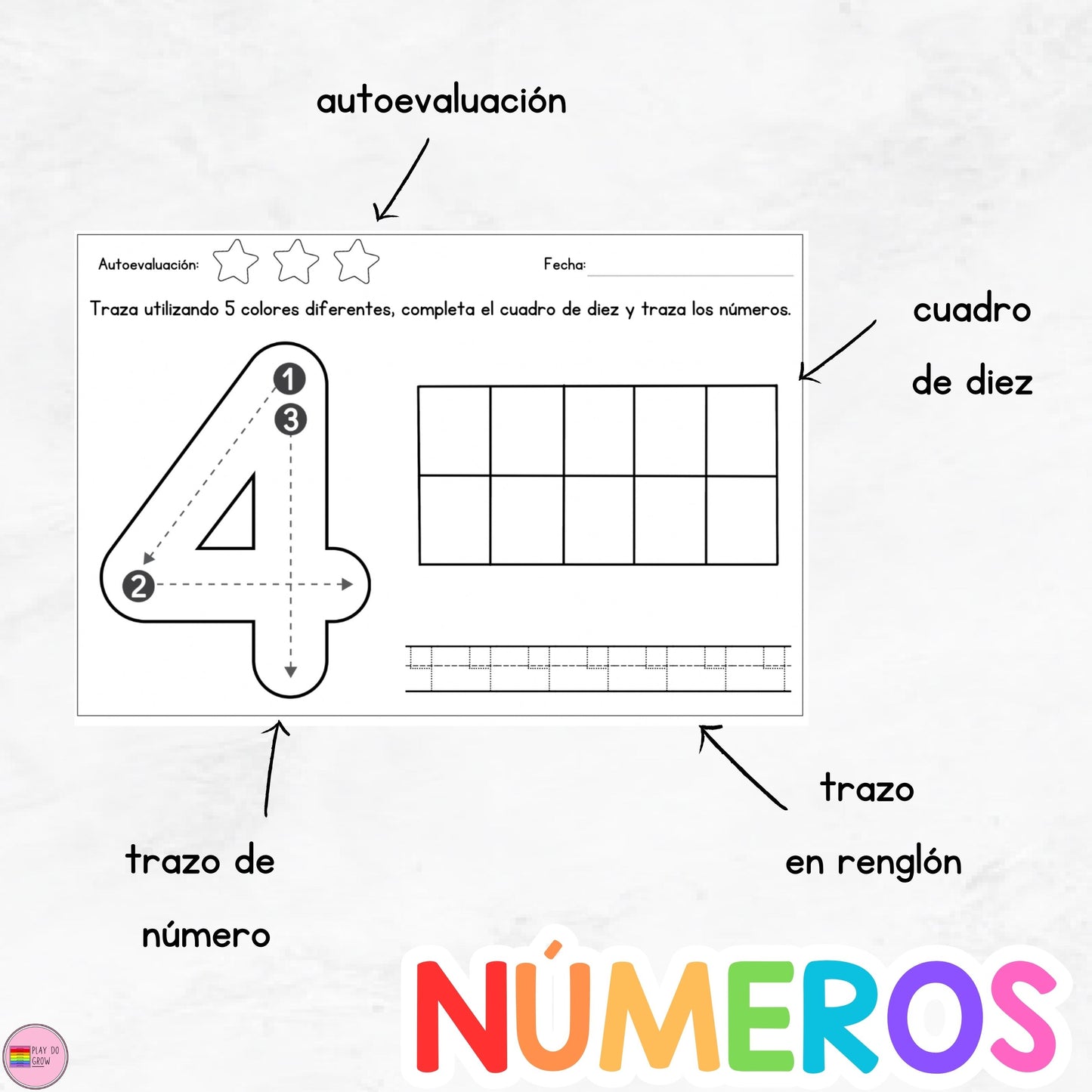 GRATIS Cuaderno de Trazo | Letras y Números. Preescolar y Primaria