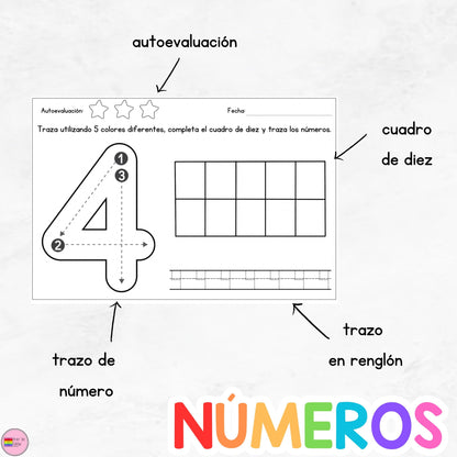 GRATIS Cuaderno de Trazo | Letras y Números. Preescolar y Primaria