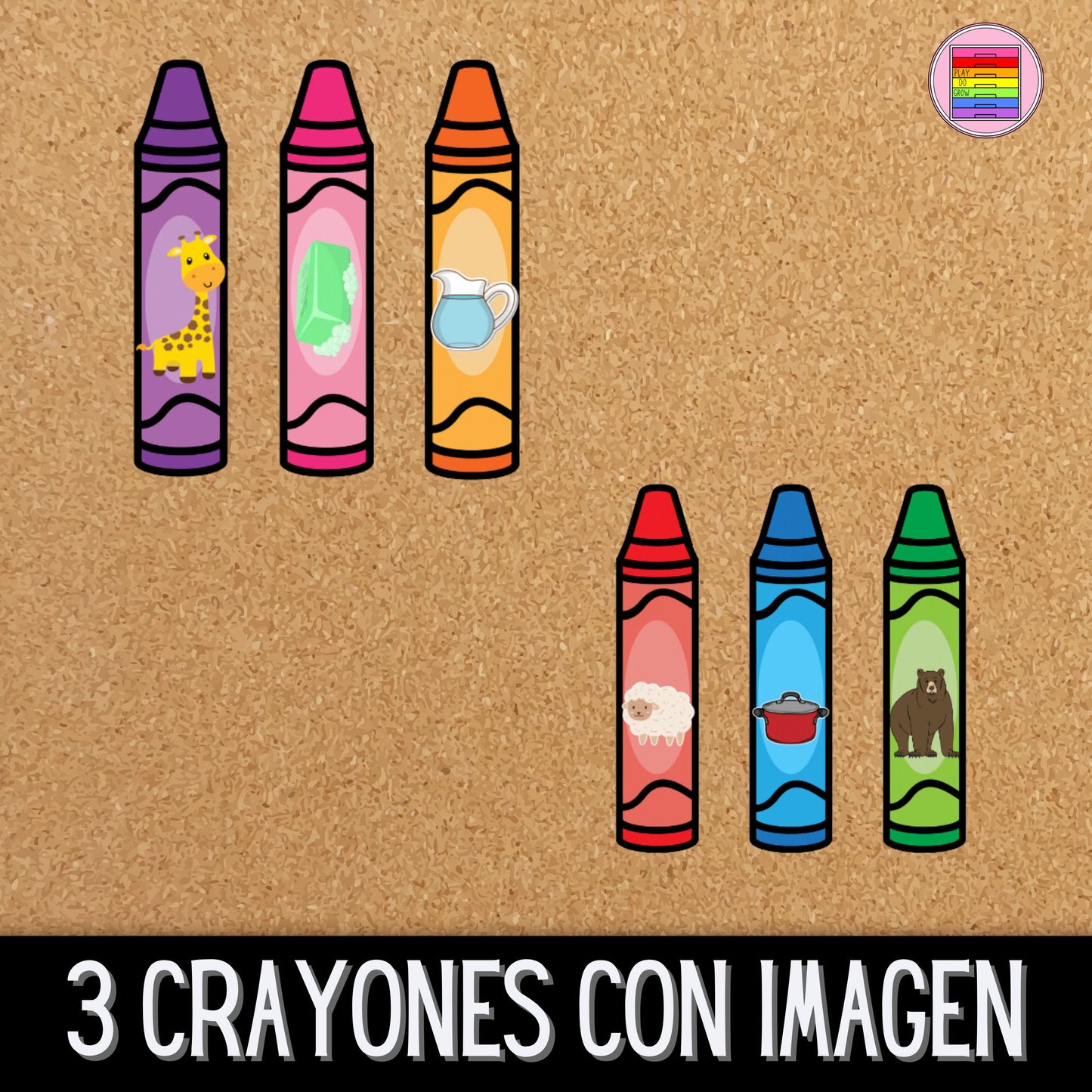 Juego de Sonidos Iniciales. Cajas de crayones. Regreso a Clases | Preescolar y Primaria