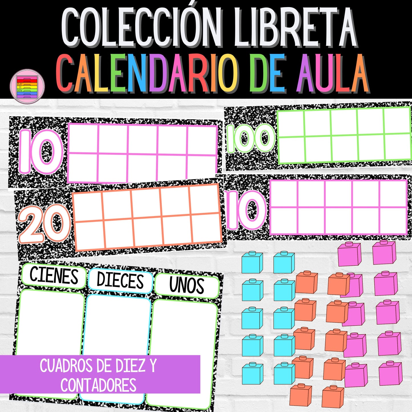 Calendario Escolar Colección Libreta | Decoración Aula Regreso a Clases