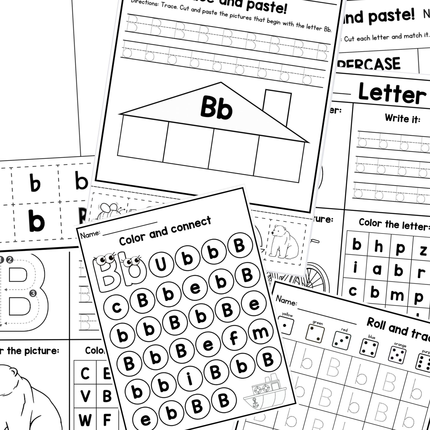 Letter of the week. Letter B | Handwriting Activities