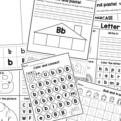 Letter of the week. Letter B | Handwriting Activities