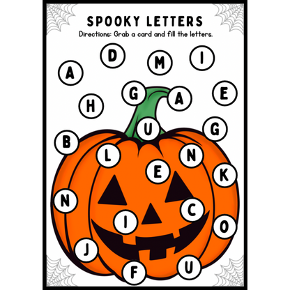 FREEBIE Halloween Letter Hunt