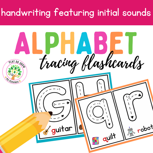 Tracing Alphabet Cards. Uppercase & Lowercase letters. English Version | Literacy & Writing Activity