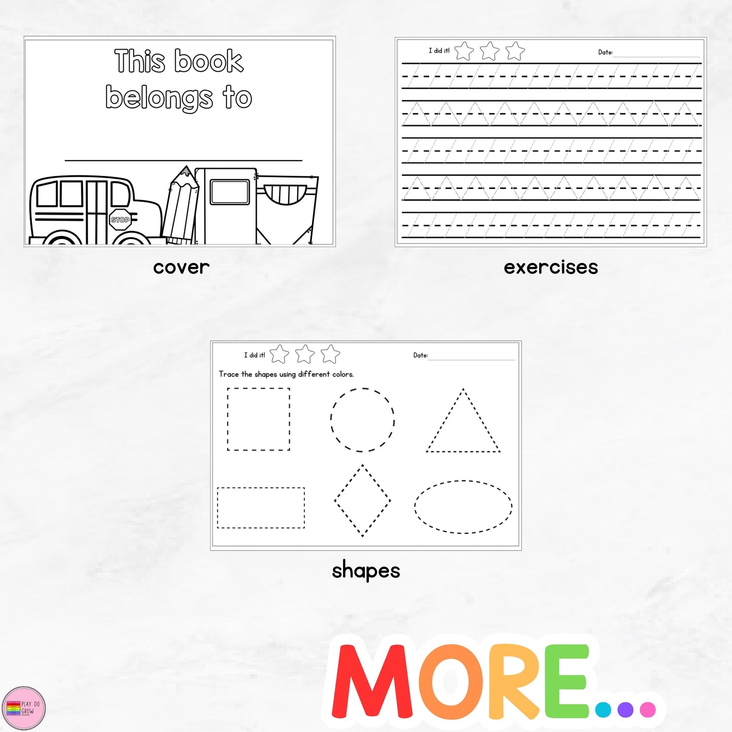 FREE Writing Practice -Alphabet Worksheets, Number Tracing & More | K&Elementary