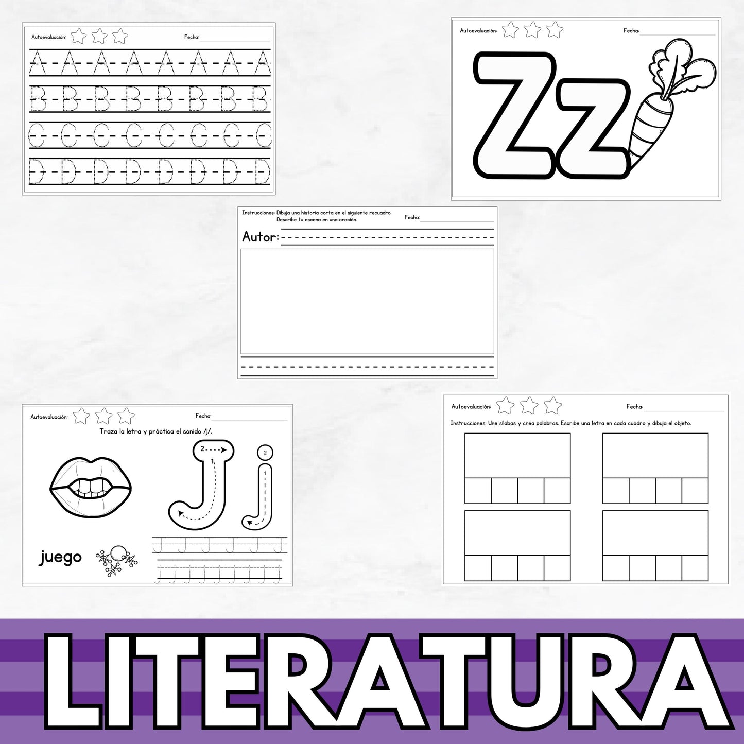 Cuaderno Trazos Letras y Números +250 Páginas | Preescolar y Primaria