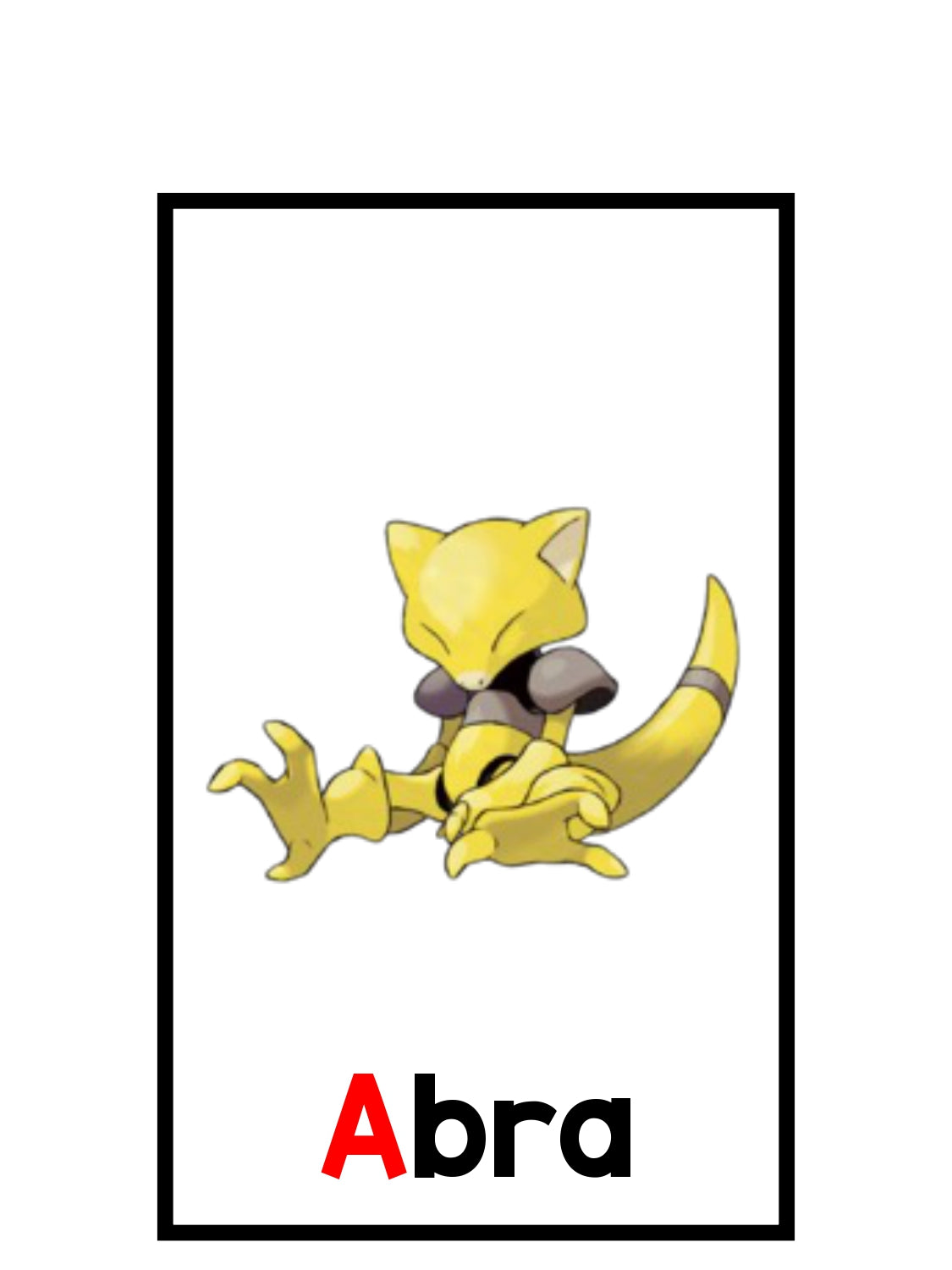 Visual Alphabet | Pokemon