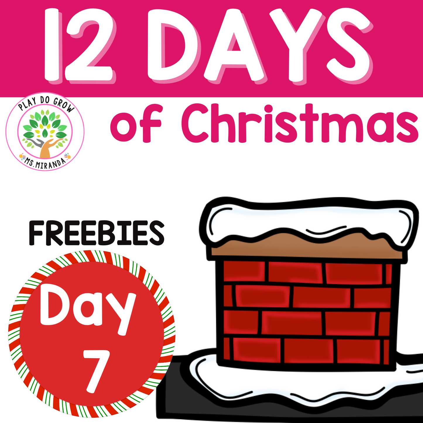 12 Days of Christmas Literacy & Math. Freebie #7