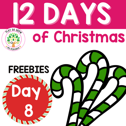 12 Days of Christmas Literacy & Math. Freebie #8