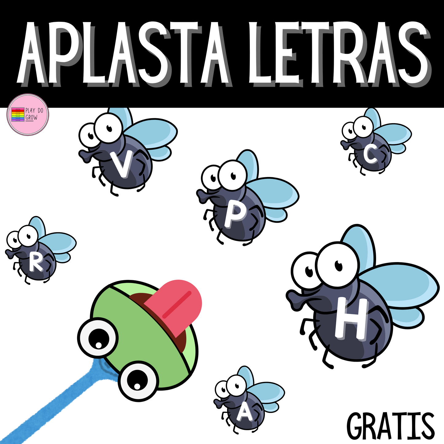 GRATIS Aplasta Letras. Juego de insectos | Preescolar y Primaria