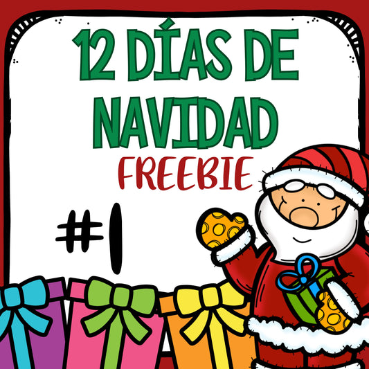 FREEBIE 1 - 12 Días de Diciembre. Actividades GRATIS