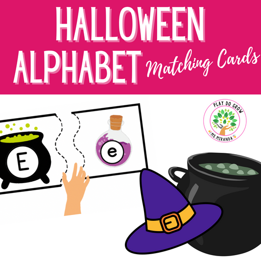 Halloween Alphabet Matching Cards FREE | Uppercase & Lowercase letters