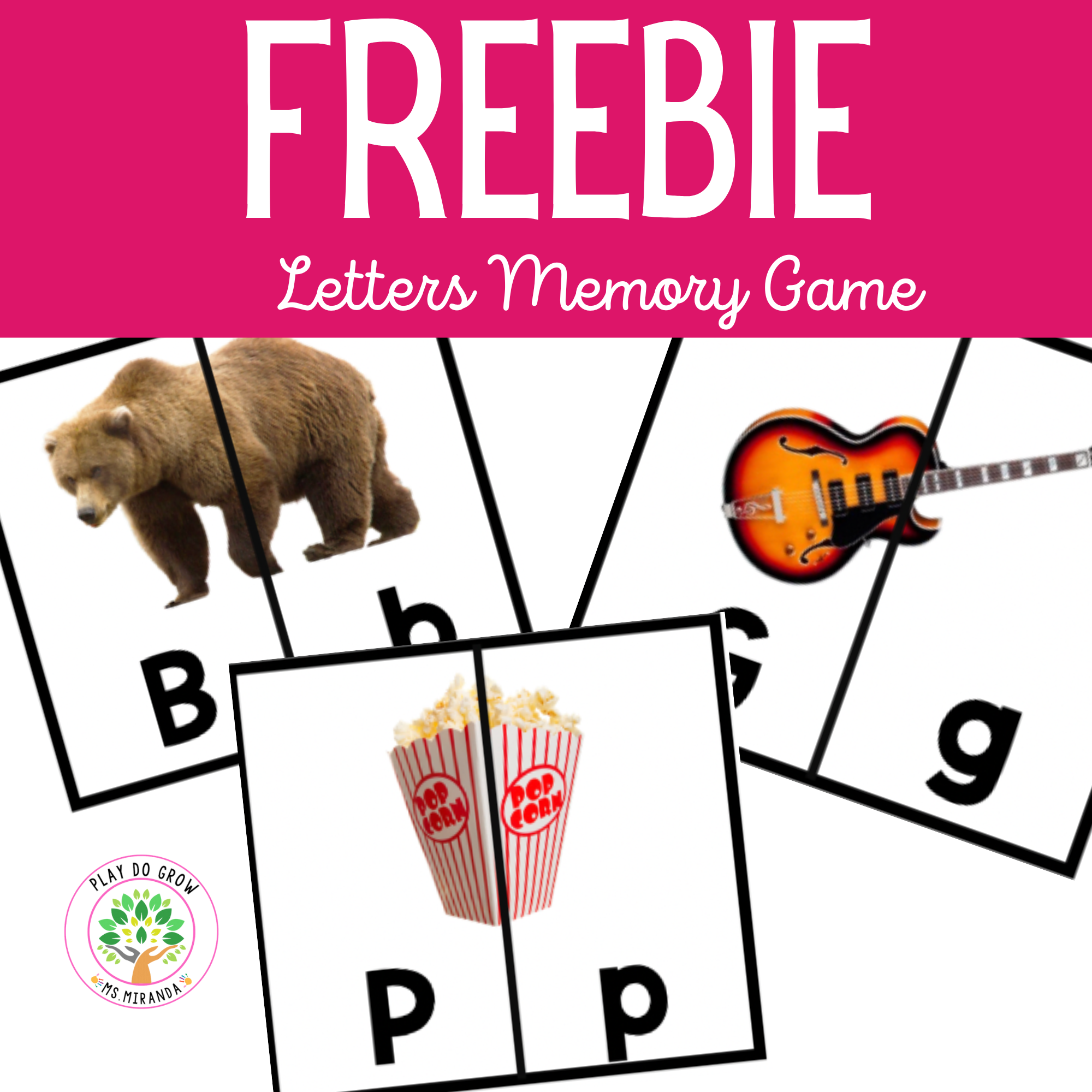 Memory Game Alphabet Initial Sounds English Version Play Do Grow