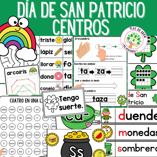 Juegos Literatura y Matemáticas. Día de San Patricio | Preescolar y Primaria