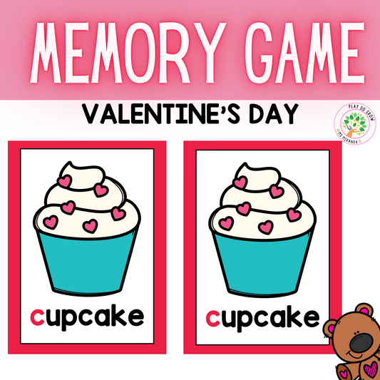 FREE Memory Game Valentines Day | PreK & Kindergarten