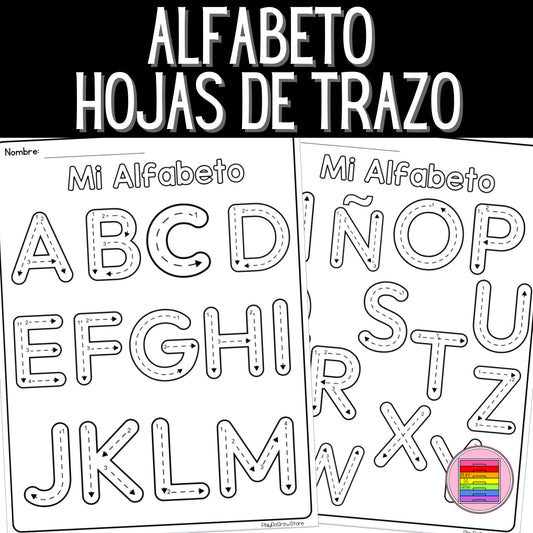 GRATIS Hojas de práctica. Trazo de alfabeto