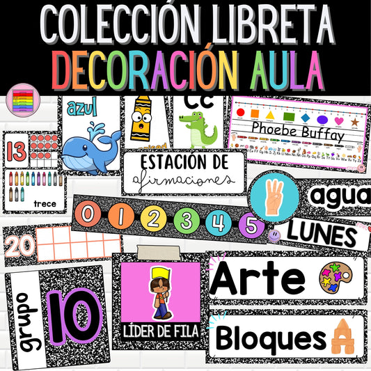 Colección Libreta COMPLETA. Decoraciones del Aula | Regreso a Clases