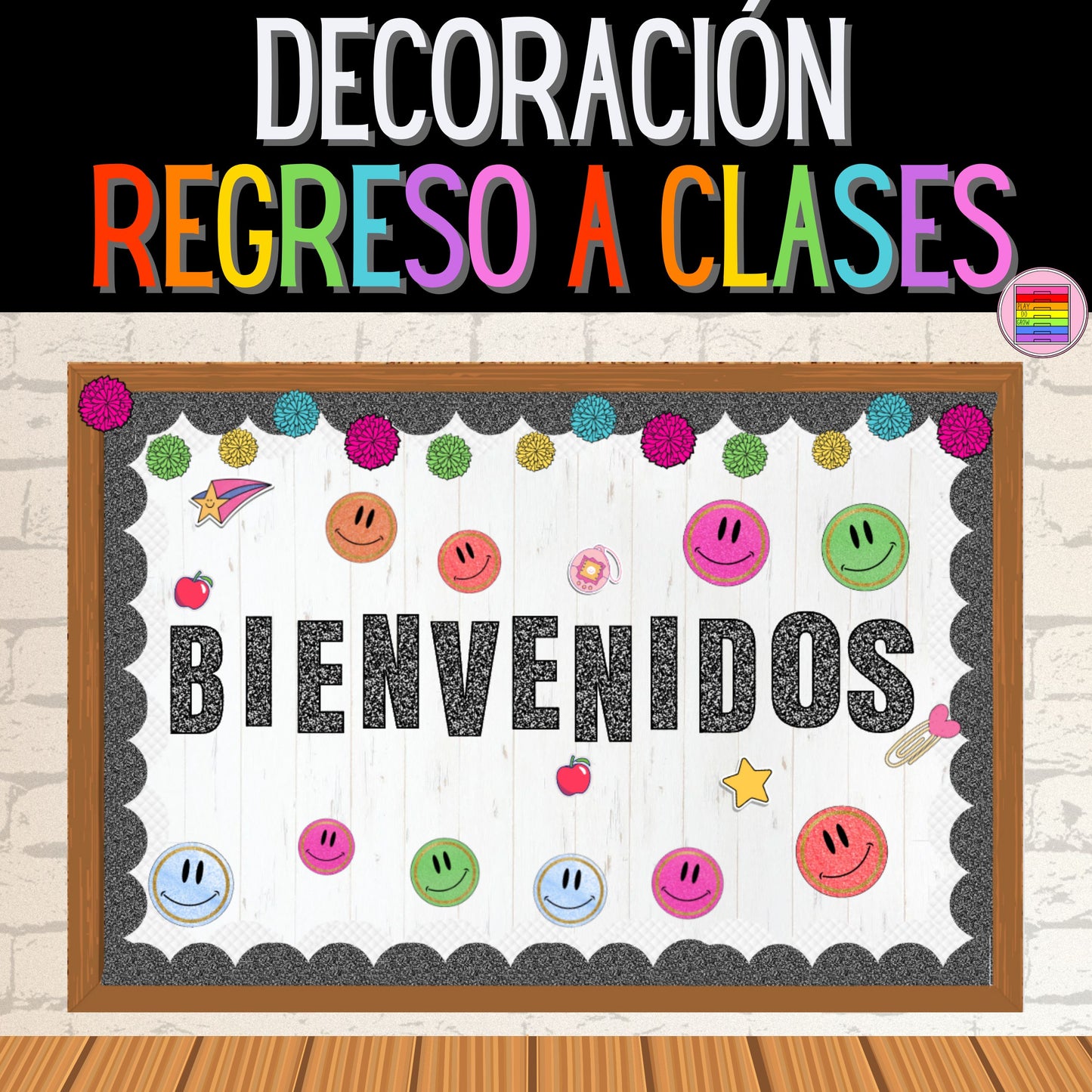 Decoración Pizarrón Regreso a clases Colección Libreta | Decoración para el aula