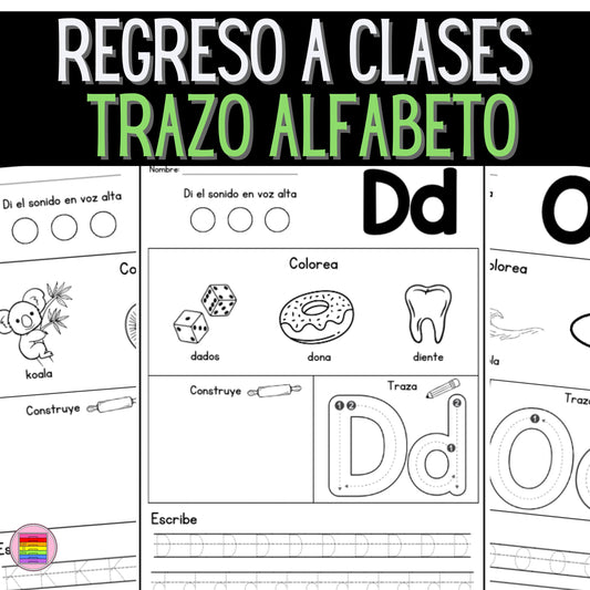 Trazo Alfabeto. Regreso A Clases | Preescolar & Primaria