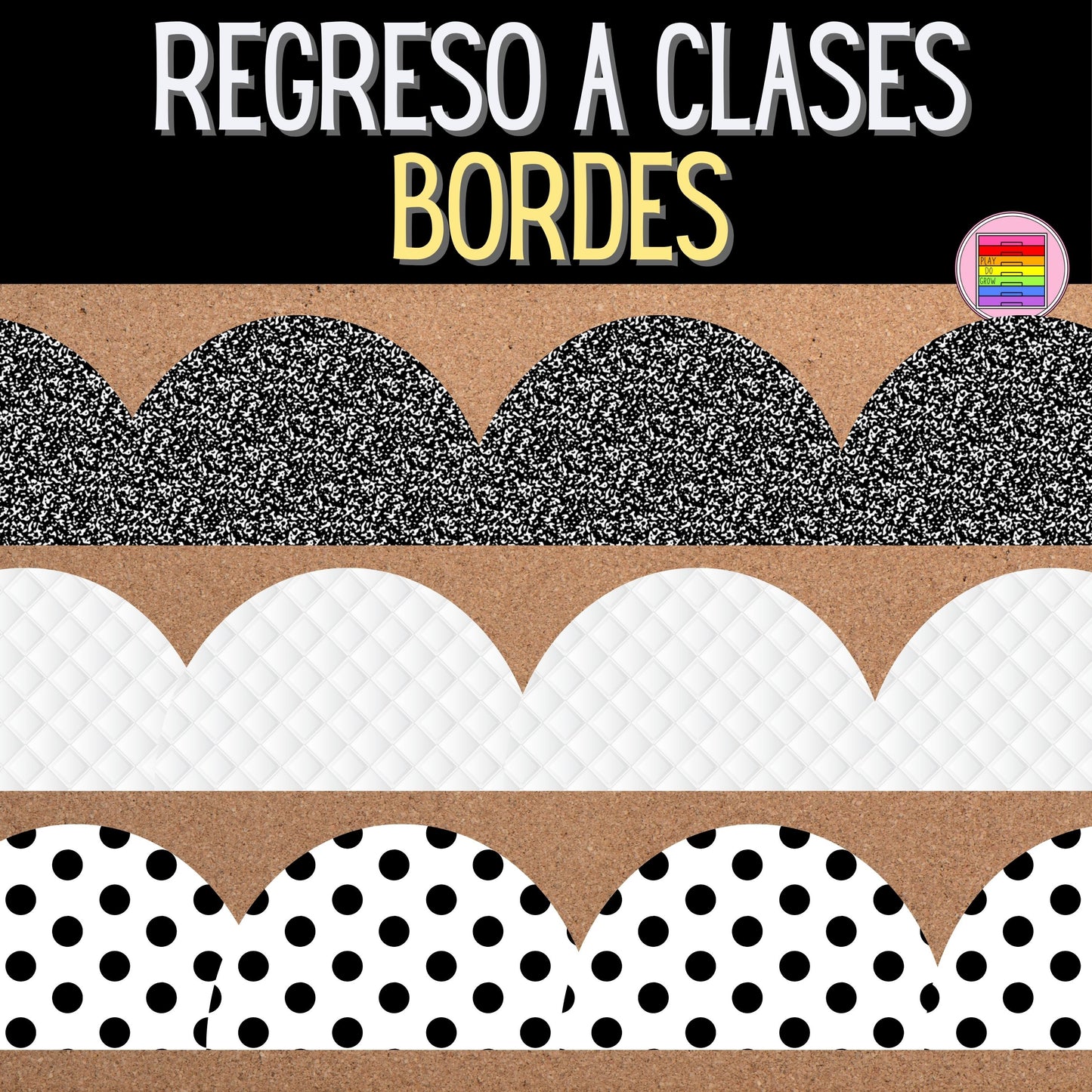 Bordes Decoración Colección Libreta | Pizarrón salón de clases