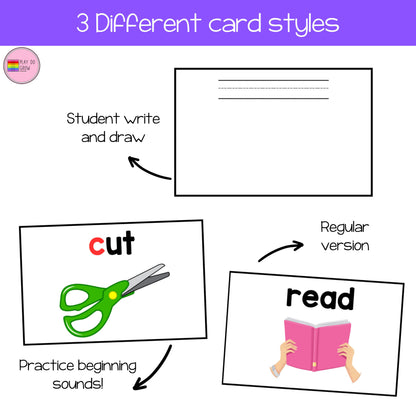 Visual Direction Cards | Classroom Management.